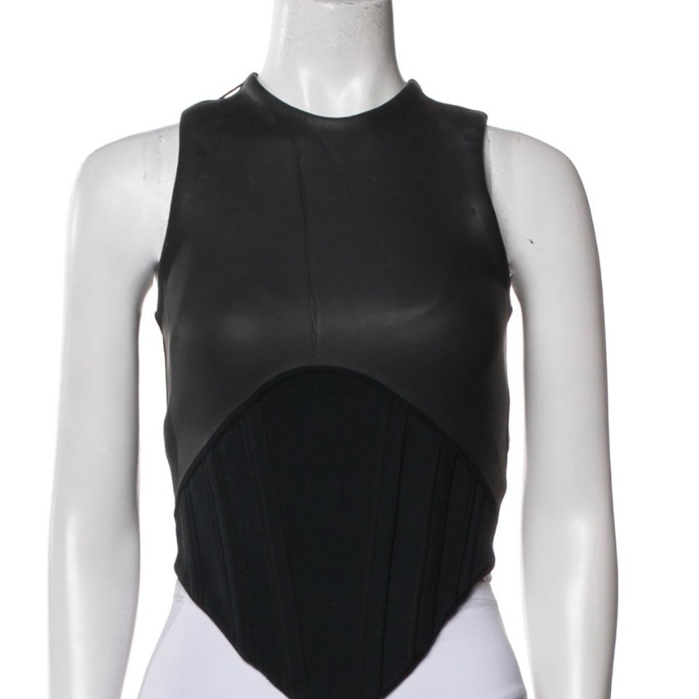 Dion Lee Black Sleeveless Bodysuit
